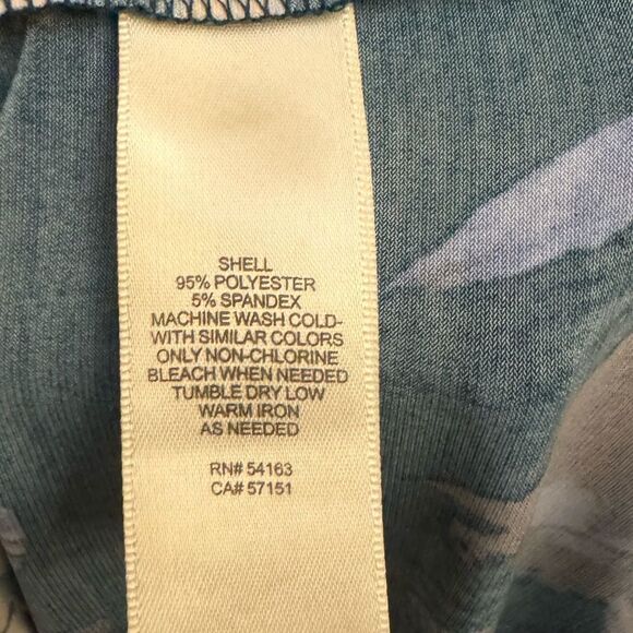 Eliza J Size 18W Emerald Green Floral Print Collared Wrap Dress - Picture 14 of 14